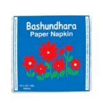বসুন্দ্বুরা ন্যাপকিন টিসু ১০০ পিস Bashundhara Paper Napkins 13" 100pcs